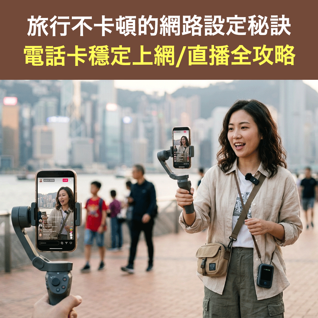 旅行不卡頓的網路設定秘訣｜電話卡穩定上網/直播全攻略