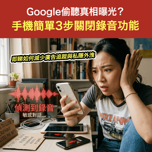 Google偷聽真相曝光？iPhone、Android手機簡單3步關閉錄音功能 有效減少廣告追蹤與私隱外洩