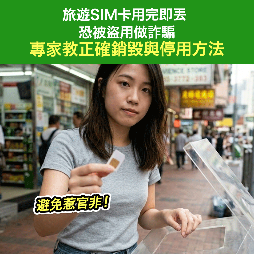避免惹官非！旅遊SIM卡用完即丟恐 被盜用做詐騙 專家教正確銷毀與停用方法