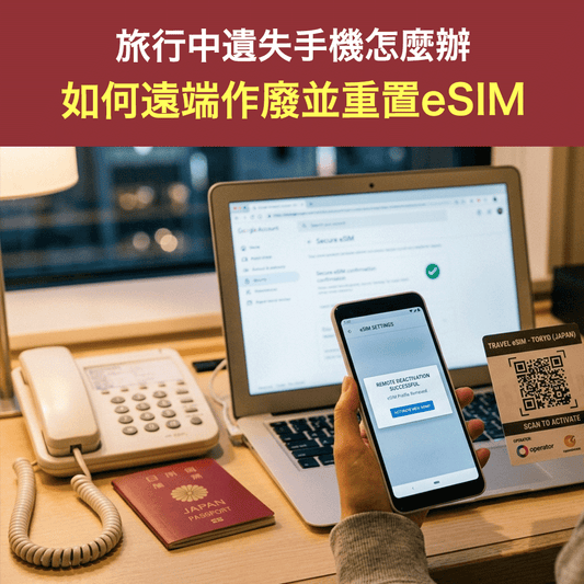 旅行中遺失手機怎麼辦？如何遠端作廢並重置eSIM (完整指南)