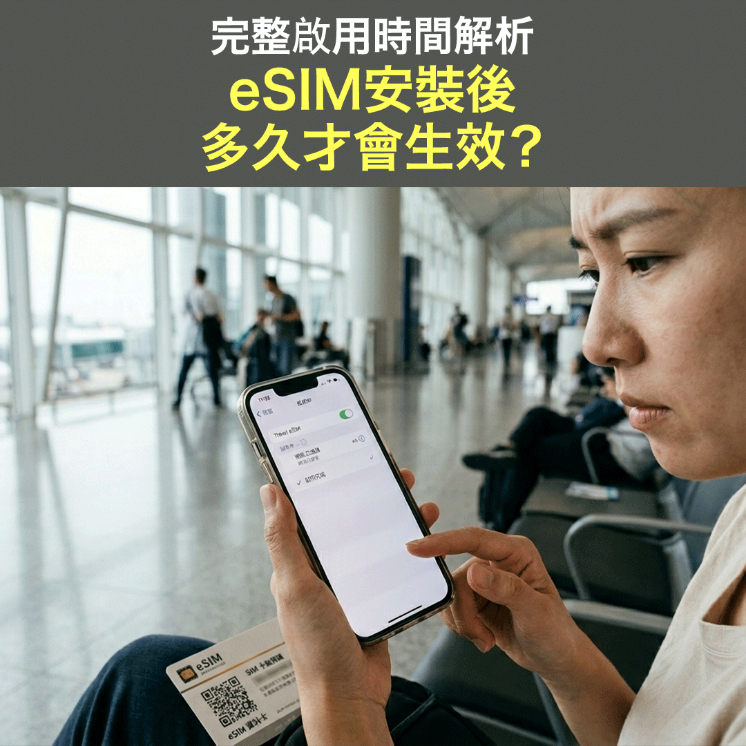 eSIM安裝後多久才會生效？完整啟用時間解析