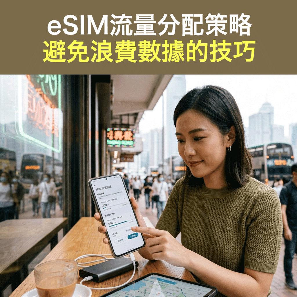 eSIM流量分配策略：避免浪費數據的技巧 (最新實用指南)