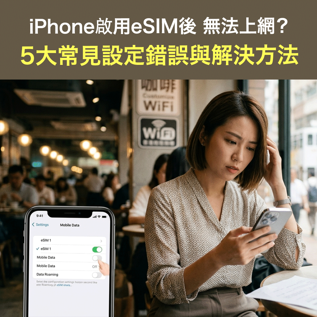 iPhone啟用eSIM後 無法上網？5大常見設定錯誤與解決方法