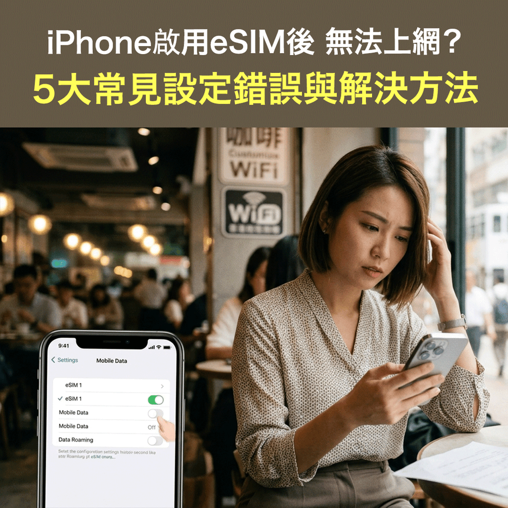 iPhone啟用eSIM後 無法上網？5大常見設定錯誤與解決方法