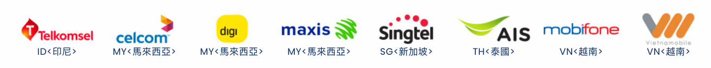 【Lucky2 eSIM】7日 新加坡/馬來西亞/印尼/泰國/越南 頭6GB其後512Kbps無限數據 旅遊上網卡